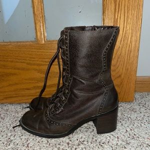 Heeled Brown boots by Mudd
